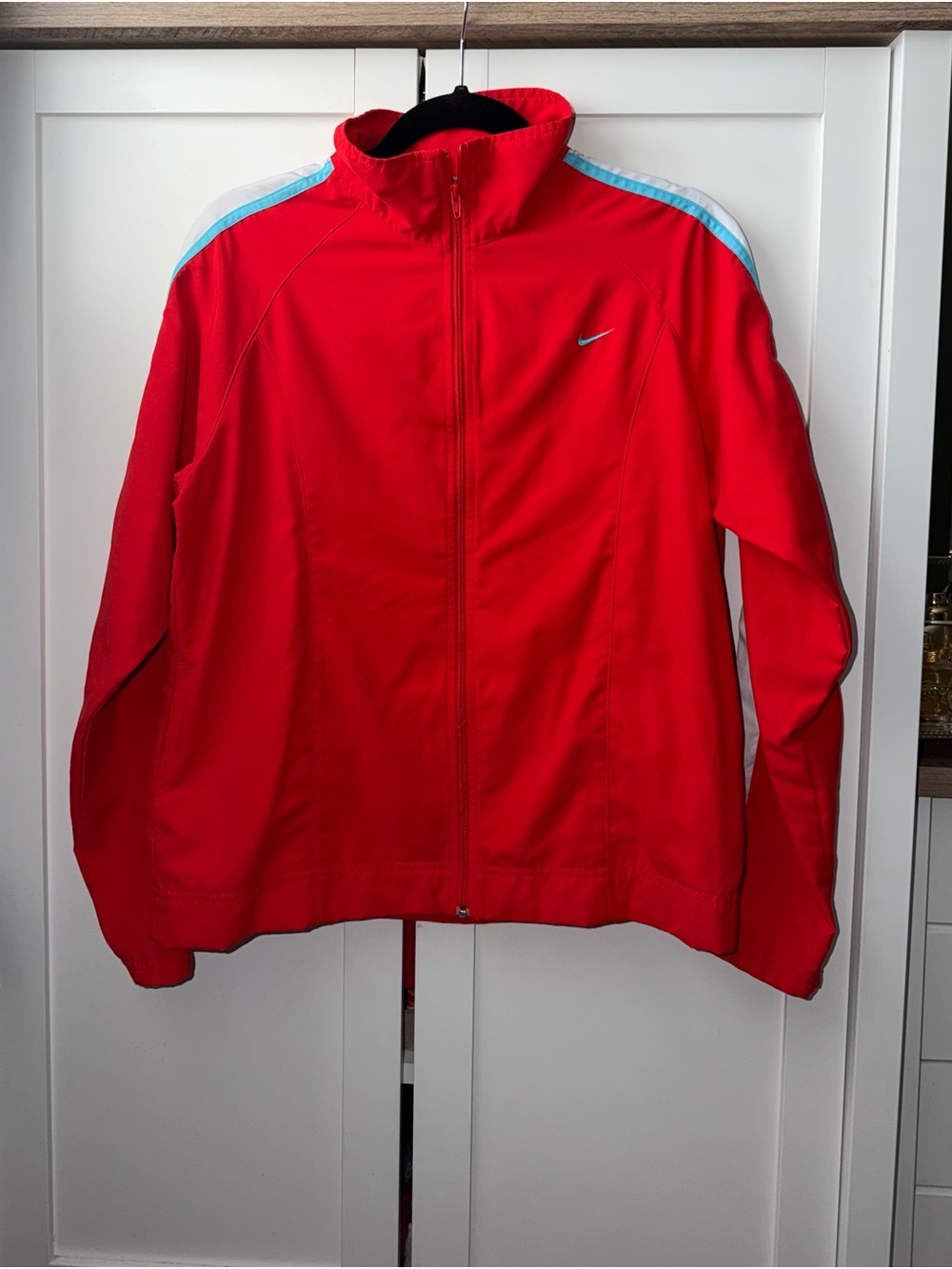 NIKE Full-Zip Red Performance Jacket, Large